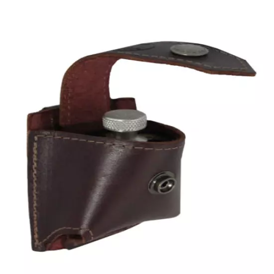 New Barsony Burgundy Leather Belt Clip Revolver Speed Loader Pouch .22 .38 .357