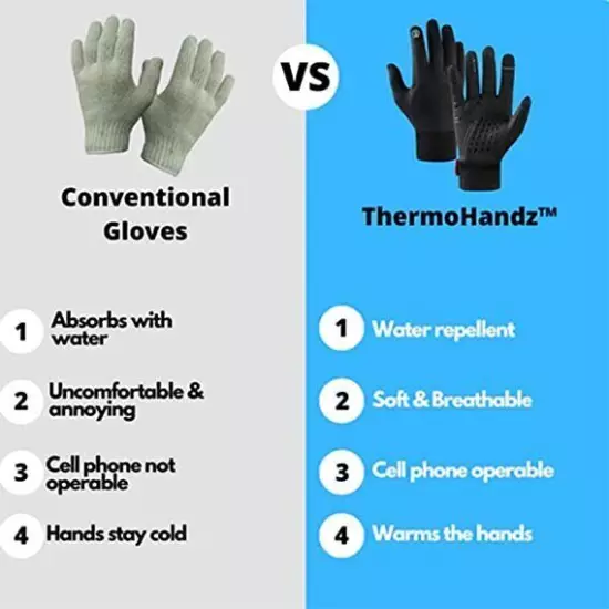 Dodorado Gloves, Premium Thermo Gloves, Unisex Winter Warm Touch Screen Gloves