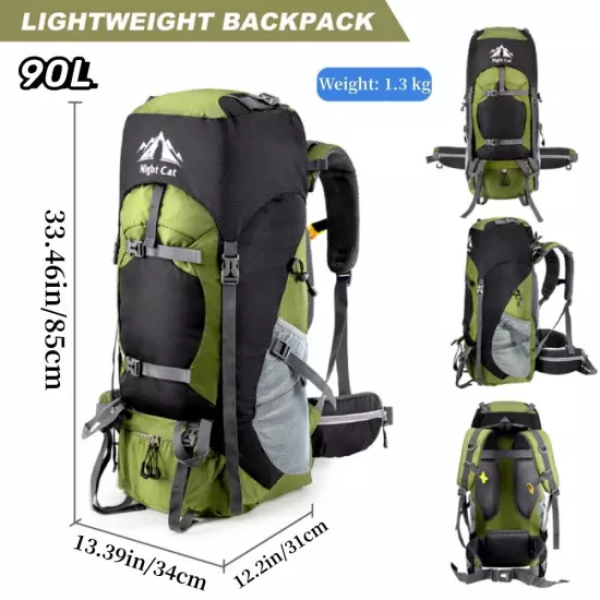 70L Large Capacity Travel Backpack Sports Duffle For Camping Hiking Climbing