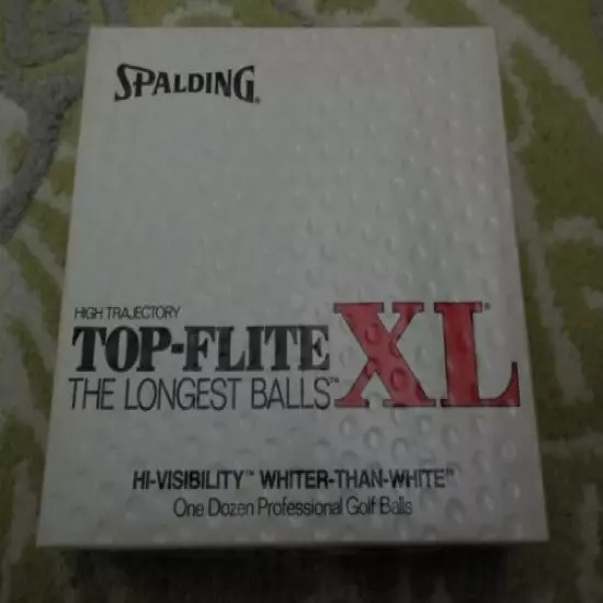 Vintage Spalding Top-Flite XL Professional Golf Balls 1 Dozen New Old Stock