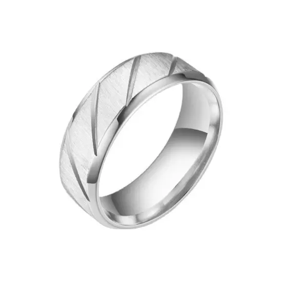 Tungsten Carbide Stainless Steel Band Ring Silver Band Rings For Mens Womens