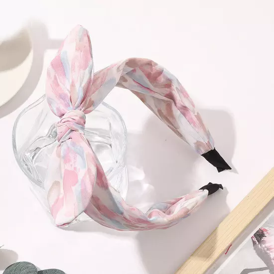 Women Headband Boho Floral Alice Band Fashion Twist Knot Headbands Soft Hairband