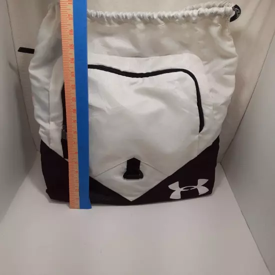 Under Armour String backpack Black and white