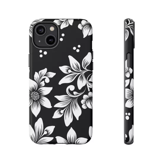 Black & White Floral Style - Tough Cases