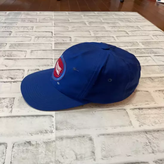 The G Cap Vintage Vtg Detroit Pistons Adj Snapback Hat Cap NBA Plain Logo Blue