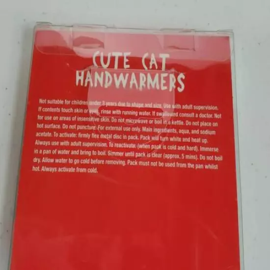 Paladone Reusable Cute Cat Handwarmers Novelty Heats Up In Seconds New