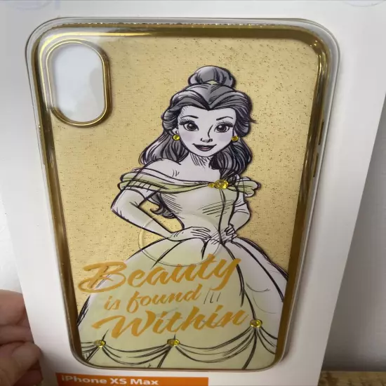 Disney Parks D-Tech Belle Beauty & the Beast iPhone XS Max Phone Case - NEW