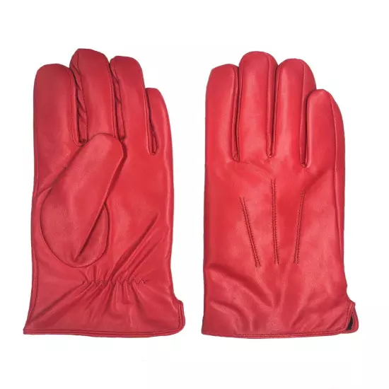 Womens Genuine Nappa Sheepskin Leather Lined Gloves 