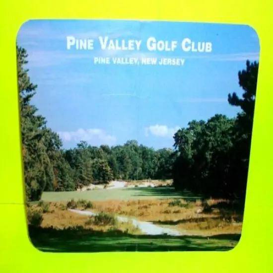 PINE VALLEY GOLF SCORECARD WITH LOGO VTG SLIGHT WEAR TO CARD RARE GOLF PIECE!