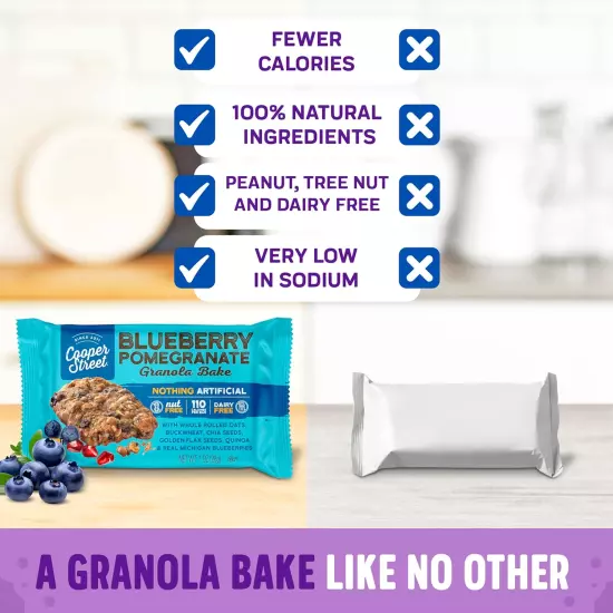 Granola Bakes - Healthy Chewy Breakfast Granola Bars | Individually Wrapped Nut 