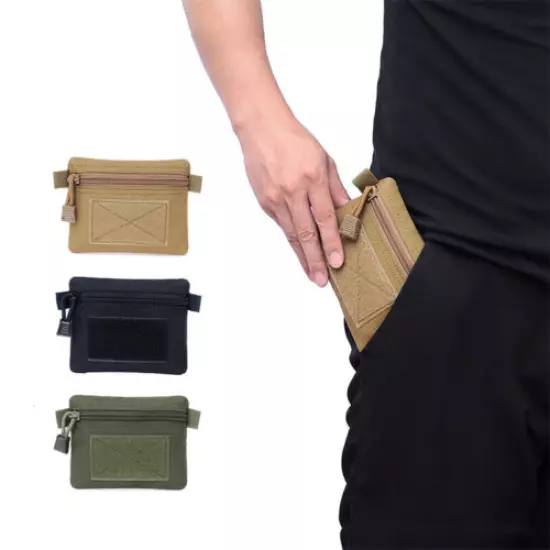 Outdoor Tactical Molle Pouch EDC Multi-purpose Belt Waist Pack Bag Zipper Pocket