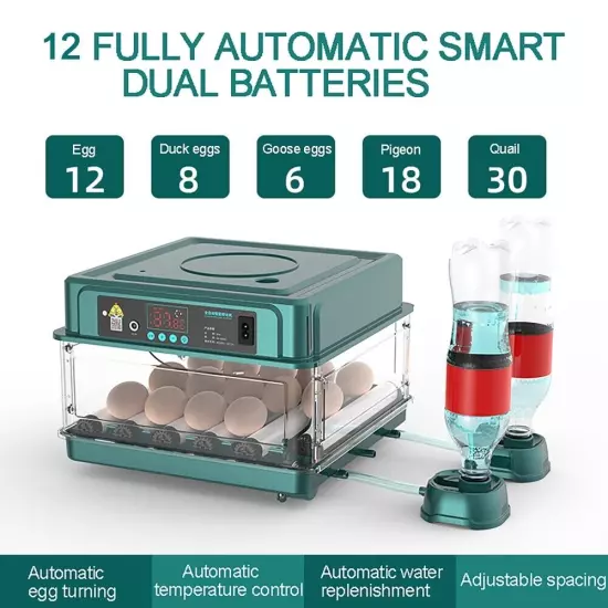 ✅ Eggs Incubator for Hatching Full Automatic Turning Machine Duck Chicken Quail