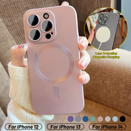 Mag Safe Magnetic TPU Case For iPhone 15 16 Pro Max 14 13 +Camera Lens Protector