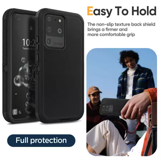 For Samsung Galaxy S20/S20+/Ultra/FE Heavy Duty Shockproof Case Cover Belt Clip