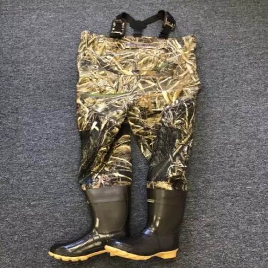 Kobuk Premium Hybrid Realtree Max-5 Camo Hunting Wader Lug Boot Size 10 Reg 600G