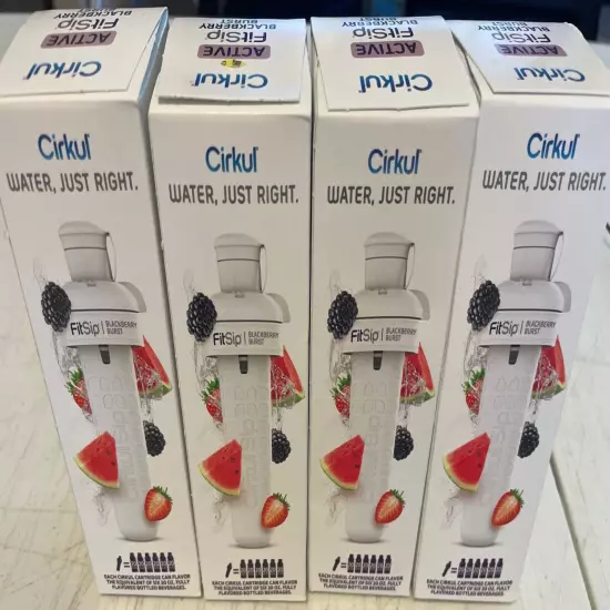 4-Lot, CIRKUL FLAVOR CARTRIDGE, BLACKBERRY BURST INVIGORATING WATER ELECTROLYTES