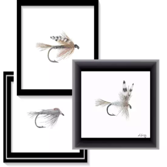 Adams Fly Print set of 3, fisherman gift, fly fishing gift, fishing, fly 