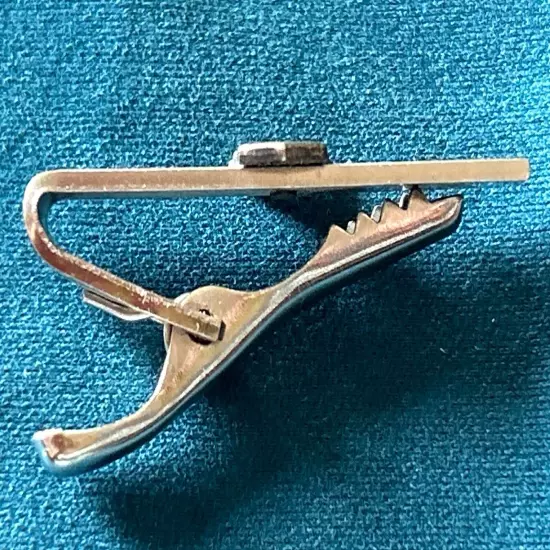 Vintage Sterling Military Tie Clip