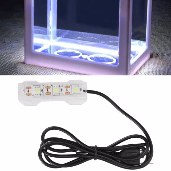 Underwater Light, USB Charging Plastic Portable LED Aquarium Light, 2.4X0.8In...