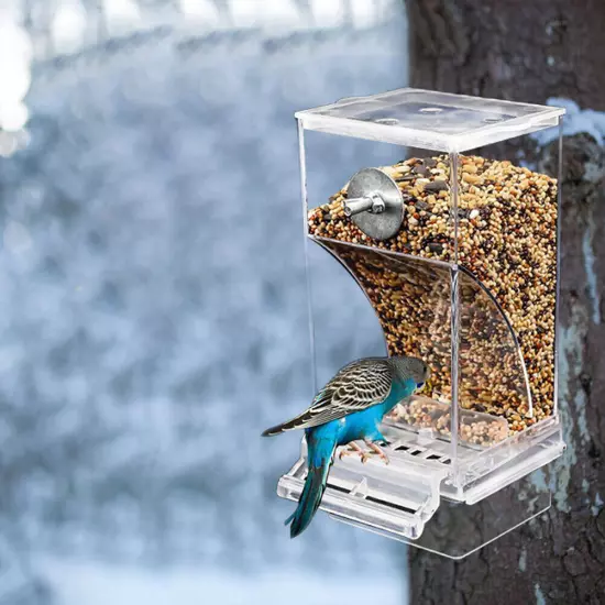 Bird Automatic Feeder Splash Proof Bird Feeder Bird Cage Accessories Bird Food