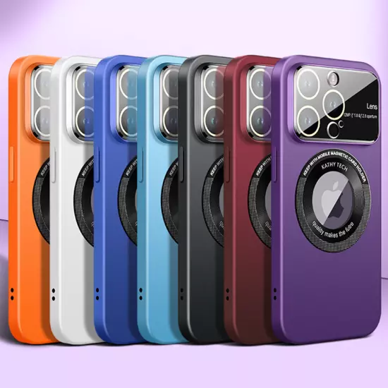 For iPhone 14 Pro Max 14 13 Pro 12 Mag Safe Magnetic Lens Shockproof Case Cover