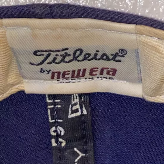 Titleist FJ by New Era Blue/Orange Strapback Fitted 7 1/2 Golf Cap Hat USA