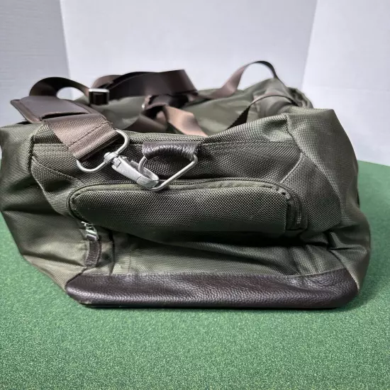 Abercrombie & Kent Large Duffle Bag Weekender Travel Safari Green With Strap