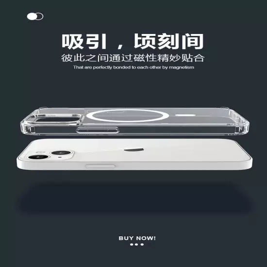 Clear Original Case with MagSaf For iPhone 16 Pro Max /16 Pro/ 16 Plus 15 14 13