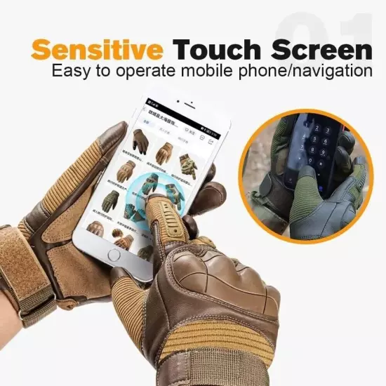 Tactical Gloves Touchscreen Motorcycle Gloves for Sports Airsoft Hunting Hiking