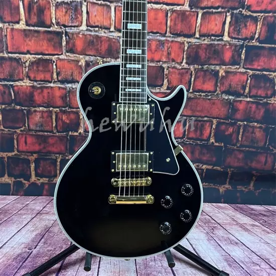 hot selling custom shop electric guitar Black Beauty gold color hardware