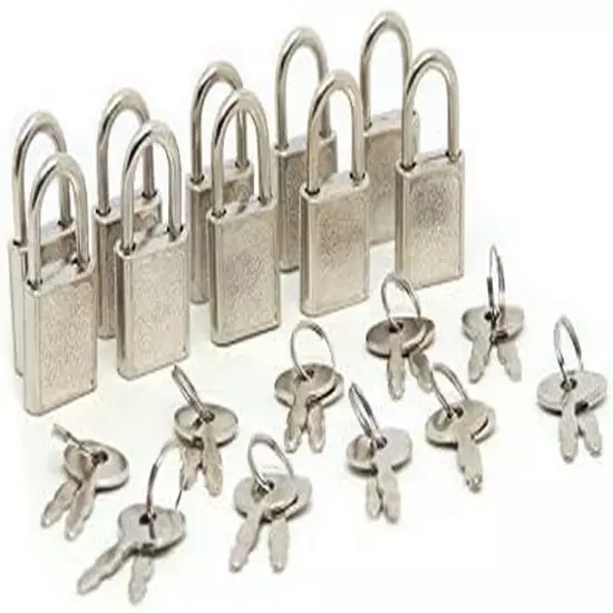 Mini Padlocks Luggage Locks (10 Pack)