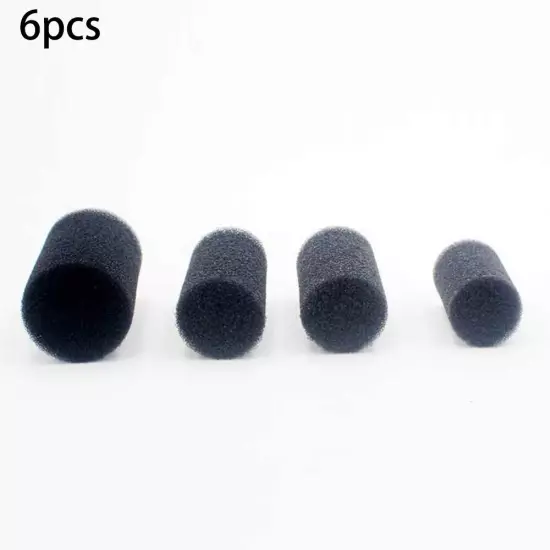 6x Overflow Filter Box Intake Round Pre-Filter Foam Sponge Fish Aquarium Replace