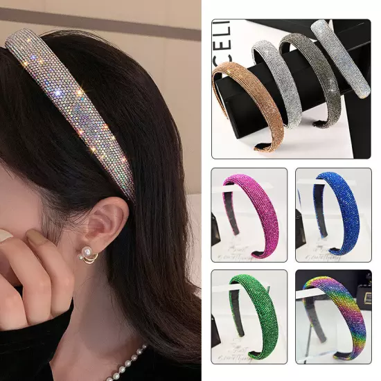 Women's Rhinestone Hairband Crystal Headband Hair Band Hoop Accessories Party ღ