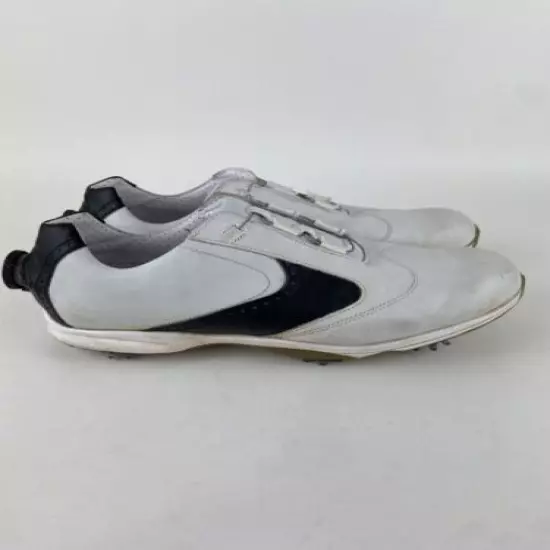 FootJoy Womens 10 emBody Black White Boa Lace Golf Leather Shoes 96104