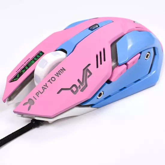 OW Mouse Breathing LED Backlit Gaming Mouse Genji Reaper Wired USB Computer