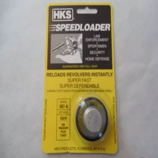 HKS Speedloader; 587-A; 7-Shot; 357 Mag; 2 Pack; Fast & Dependable