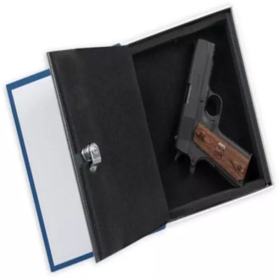 Bulldog Diversion Book Pistol Safe 10.5"x7.75"x2.75" Blue w/ Lock BD1180