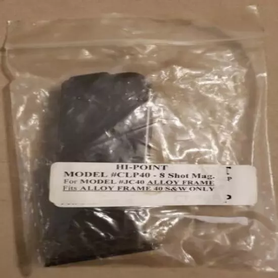 Iberia ( Old Hi-Point ) JC-40 .40 S&W 8 Round Magazine Factory Original 40 JC40