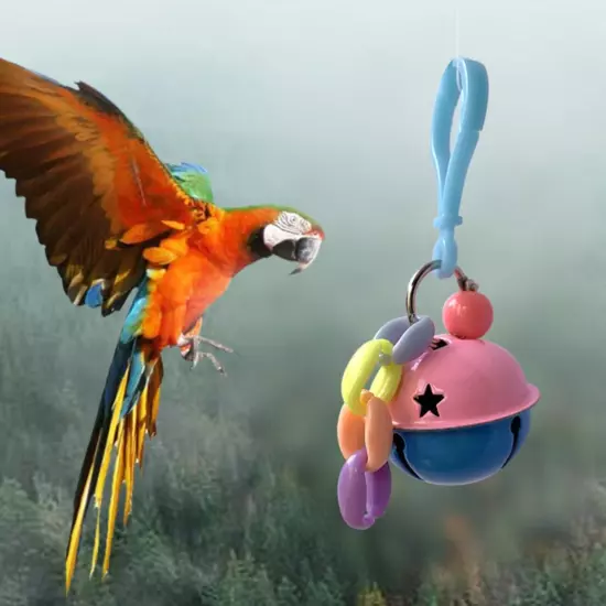 Parrot Toy Bell Joyful Play The Favorite Of Small Medium Sized Parrots Bell Toy.