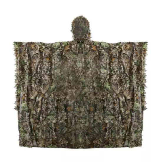 Tactical Leaf Poncho Camouflage Military Hunting Ghillie Suit 3DMaple Leaf Cape