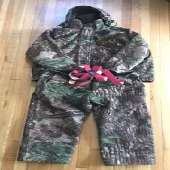 CABELA'S 'WHITETAIL CLOTHING' - GORETEX CAMO HOODED JACKET & PANTS - MEN'S LARGE