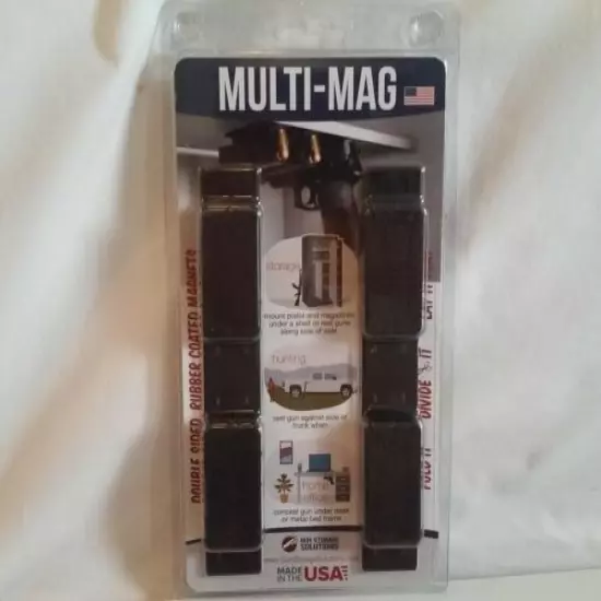 Multi-Mag Gun Storage Solutions Mounting Magnets - USA Made - New Sealed Package