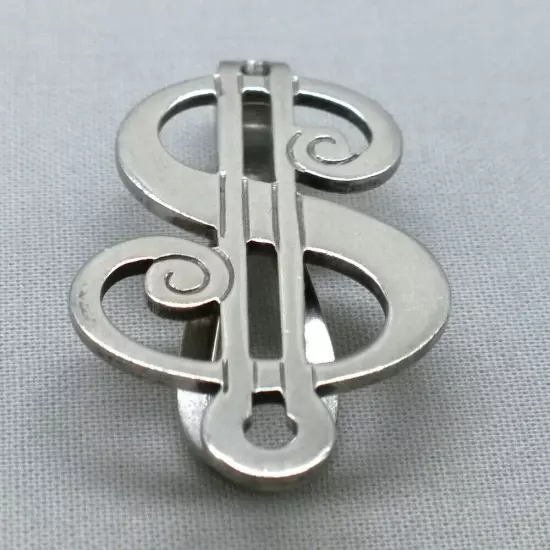 Vintage Sterling Silver Money Clip Dollar Sign R. Blackinton 11.3 Grams