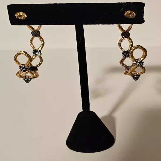 Alexis Bittar Bright Gold Large Hoop Earrings