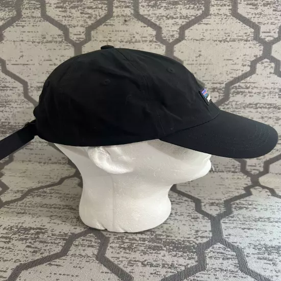 Patagonia Hat Netplus P6 Logo Strapback 6 Panel Black Cap Unstructured Dad GUC