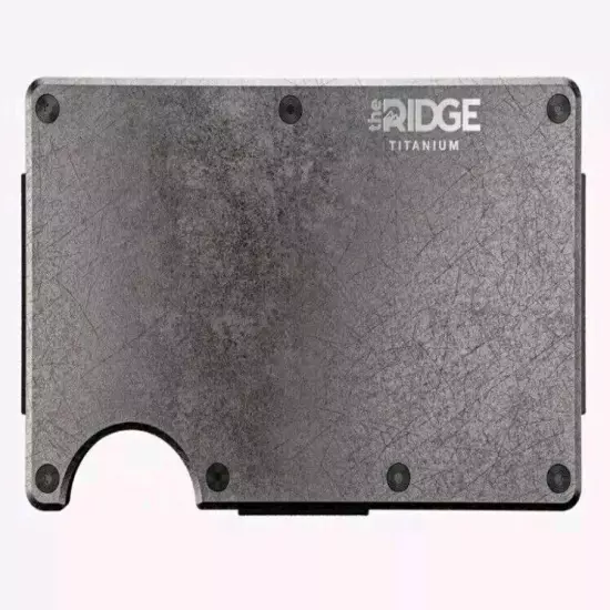 Ridge Wallet Titanium Stonewashed