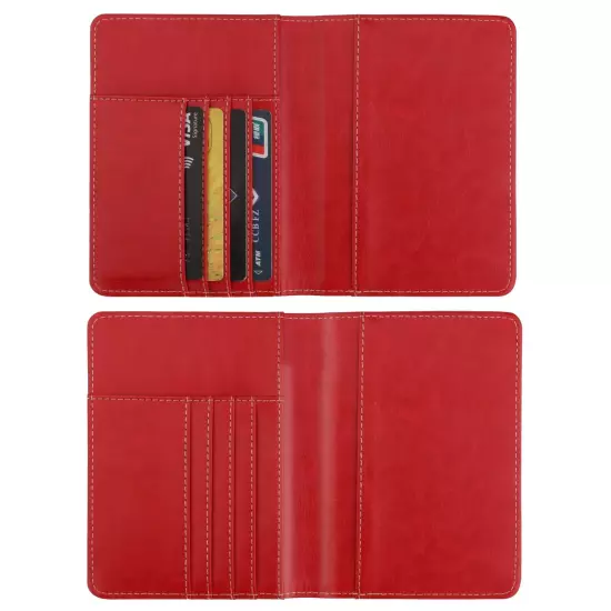 Anti-Theft RFID Blocking Leather Passport Holder ID Credit Card Cover Wallet USA