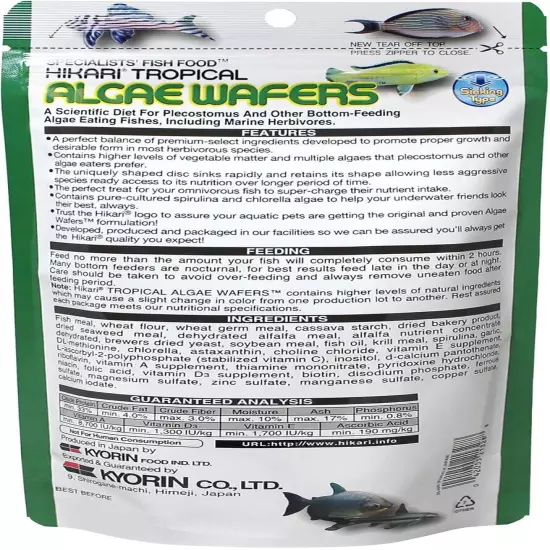 USA Inc AHK21307 Tropical Algae Wafer, 1.41-Ounce