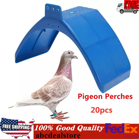 20x Pigeon Dove Bird Rest Stand Frame Dwelling Perches Roost Bird Supplies Blue