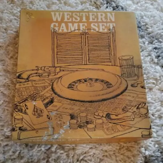 western game set 1970's Vintage hard to find 